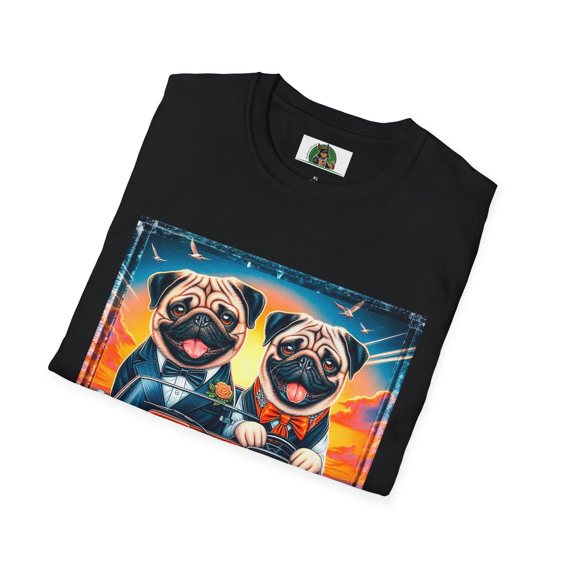 Wacky Pugs T-Shirt Printify   