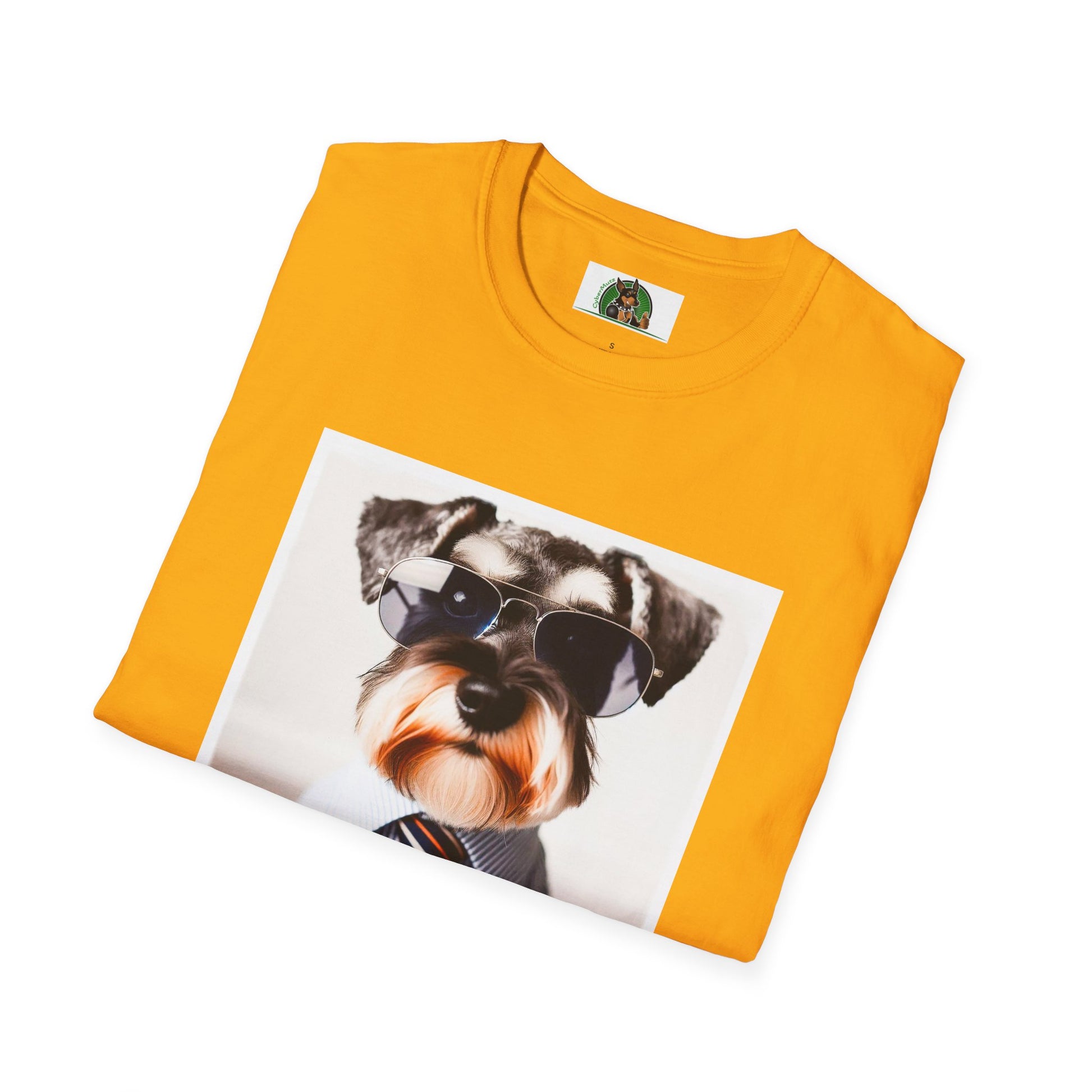 Schnauzer T-Shirt with Miniature Schnauzer Design T-Shirt Printify   