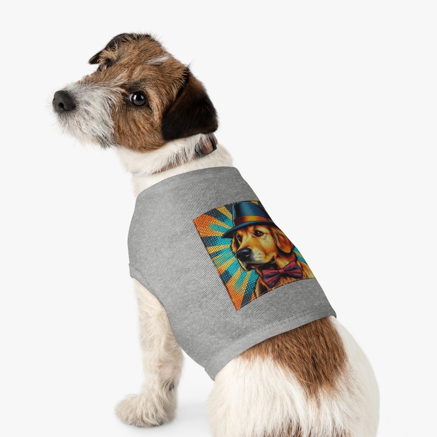 Golden Retriever pet tank top Pets Printify   