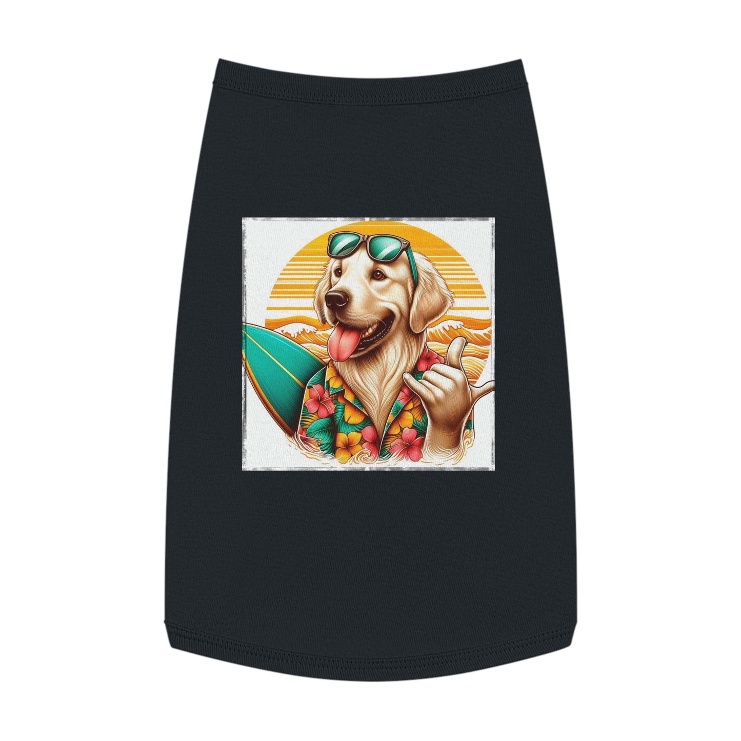 Golden Retriever pet tank top Pets Printify   