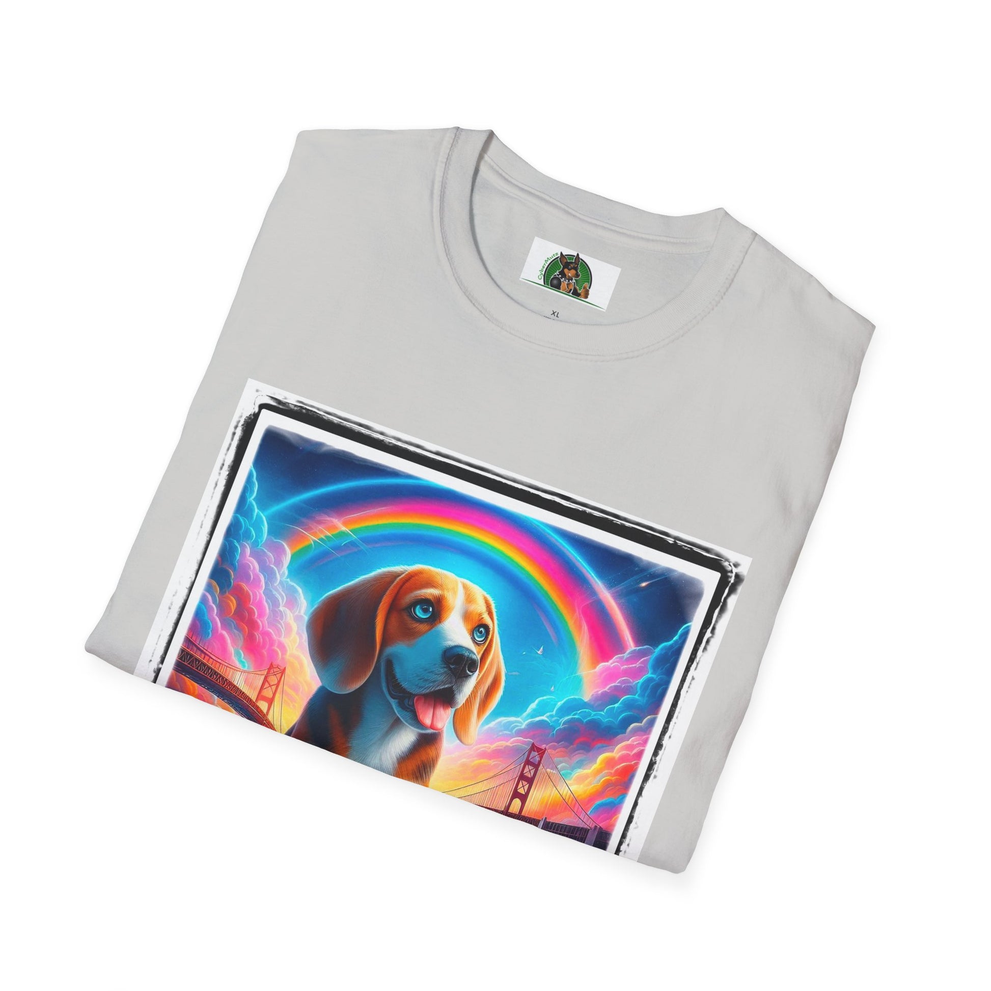 Beagle Rainbow Bridge T-Shirt Printify   