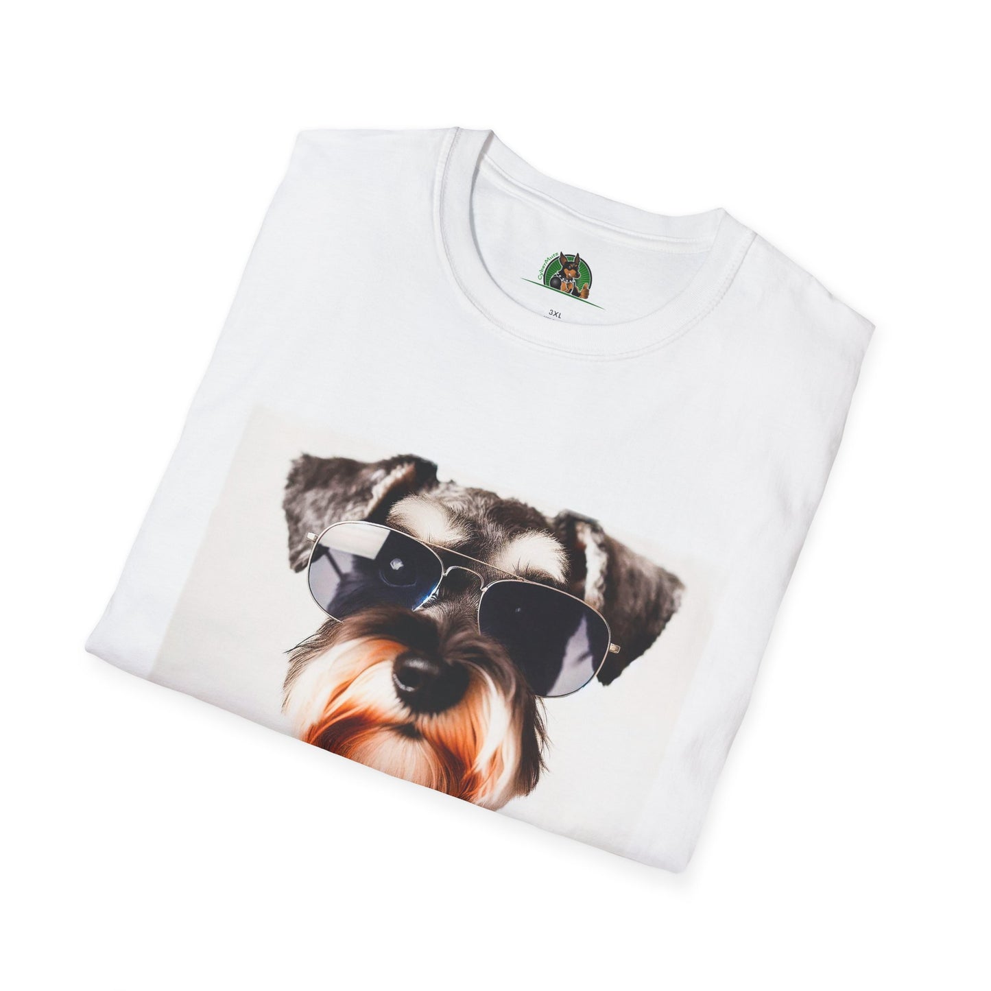 Schnauzer T-Shirt with Miniature Schnauzer Design T-Shirt Printify   