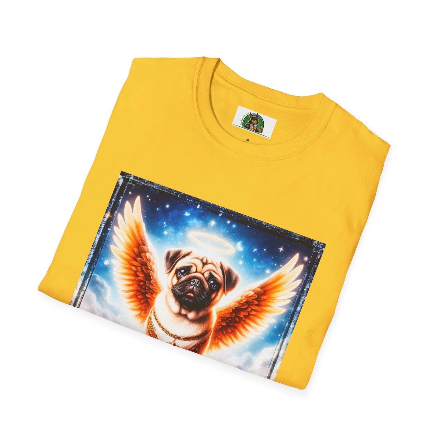 Pug Angel T-Shirt by Printify