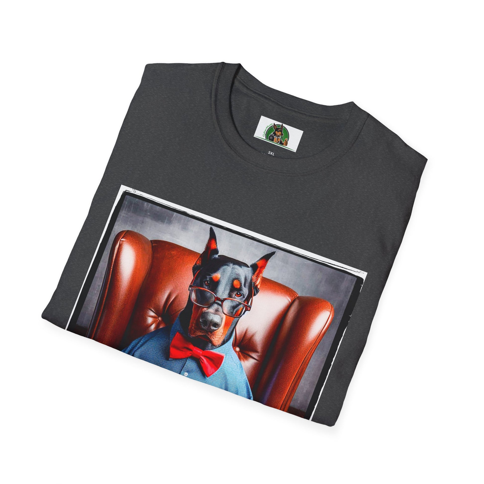 Doberman Sunday morning t shirt T-Shirt Printify