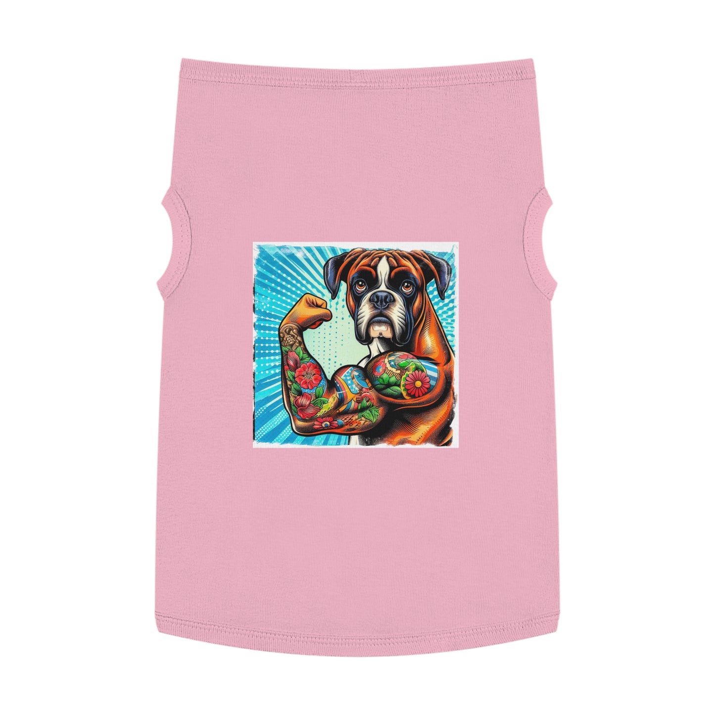 Pet Tank Top Boxer Pets Printify XL Pink 