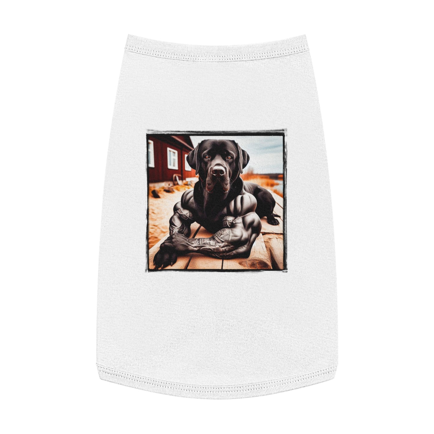 Pet Tank Top Labrador Retriever Pets Printify L White 