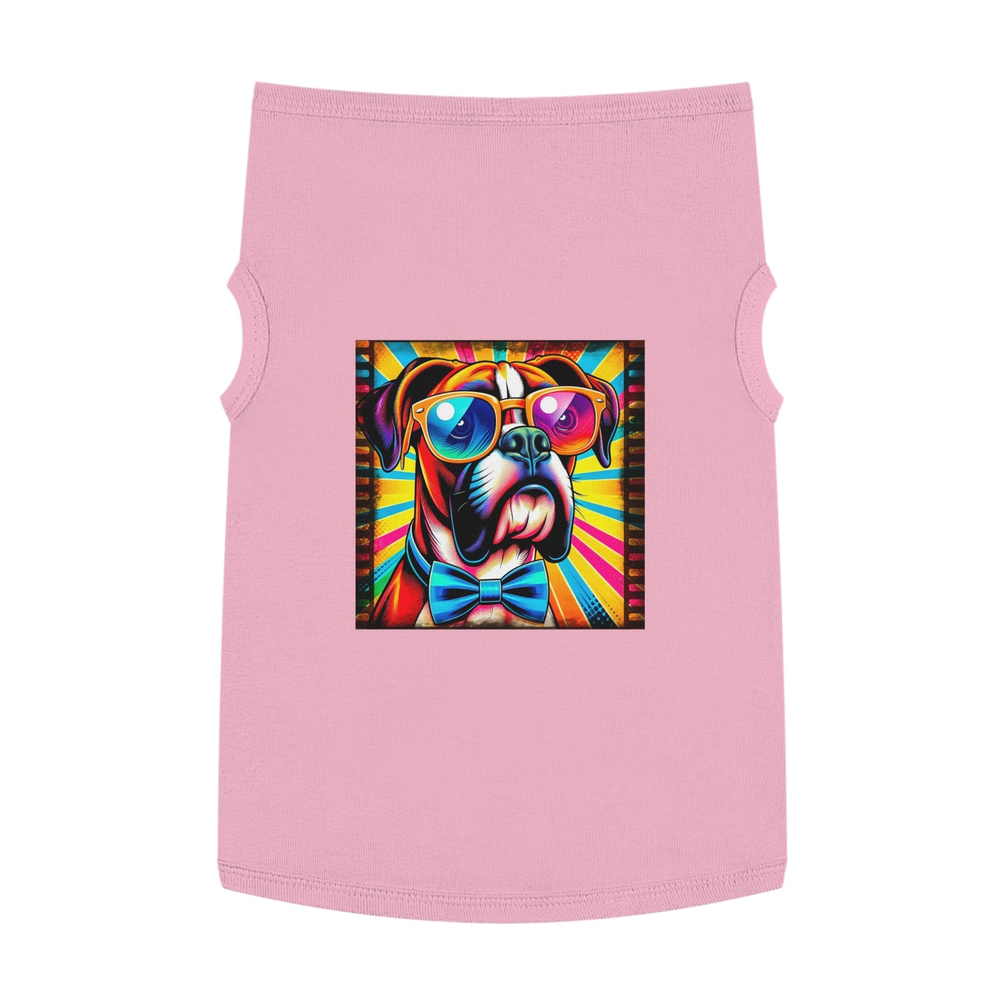 Pet Tank Top Boxer Pets Printify XL Pink 