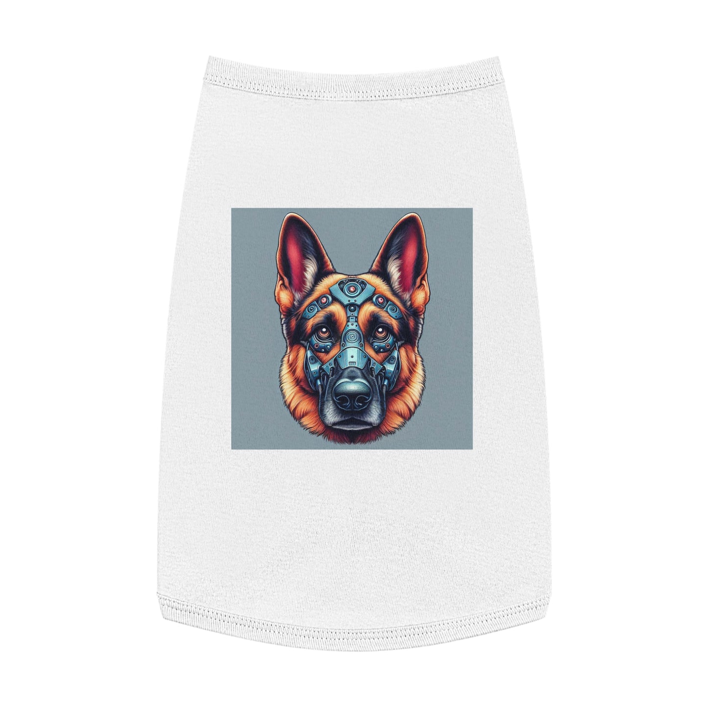 Pet Tank Top German Shepherd Pets Printify L White 