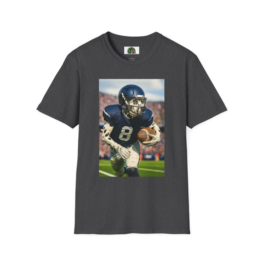 Football Dalmatian Sports T-Shirt T-Shirt Printify Dark Heather XS