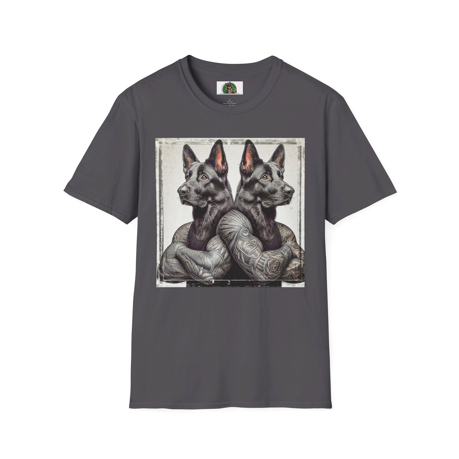 German Shepherd T-Shirt Printify Charcoal S 