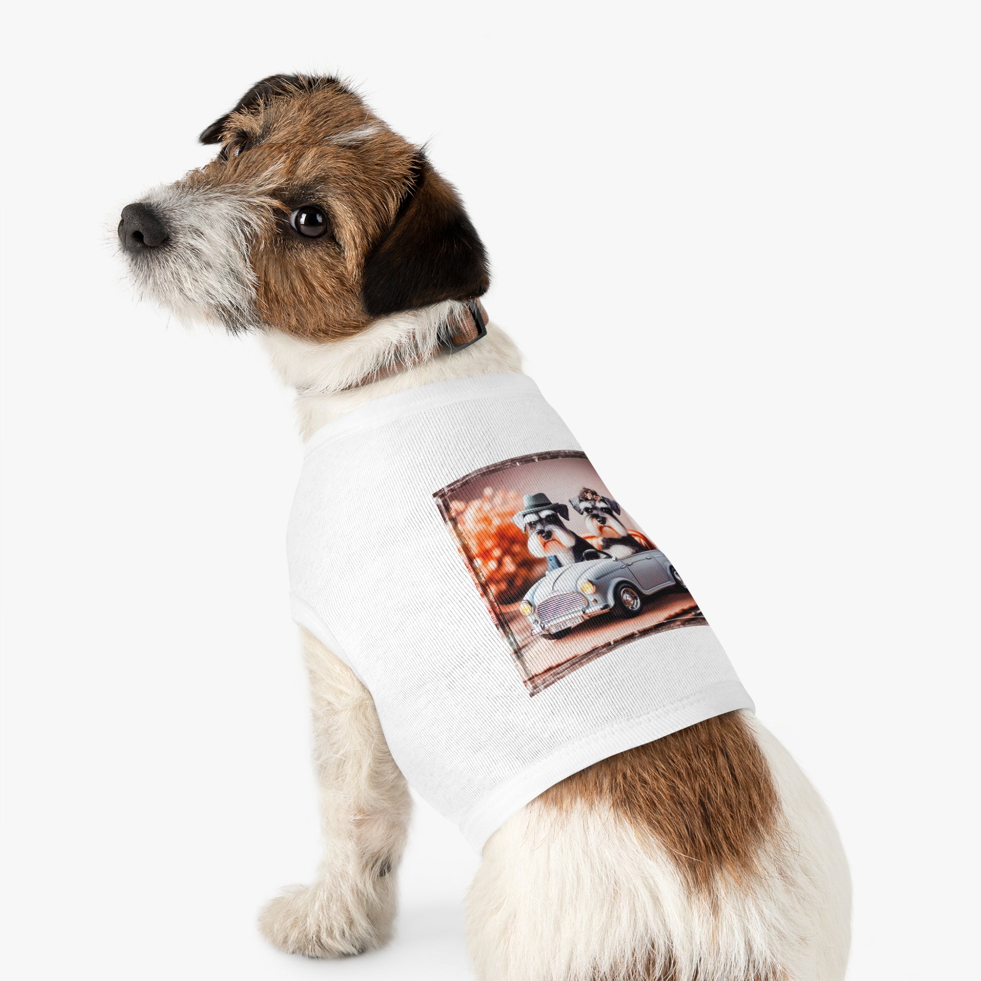 Miniature Schnauzer men driving shirt Pets Printify