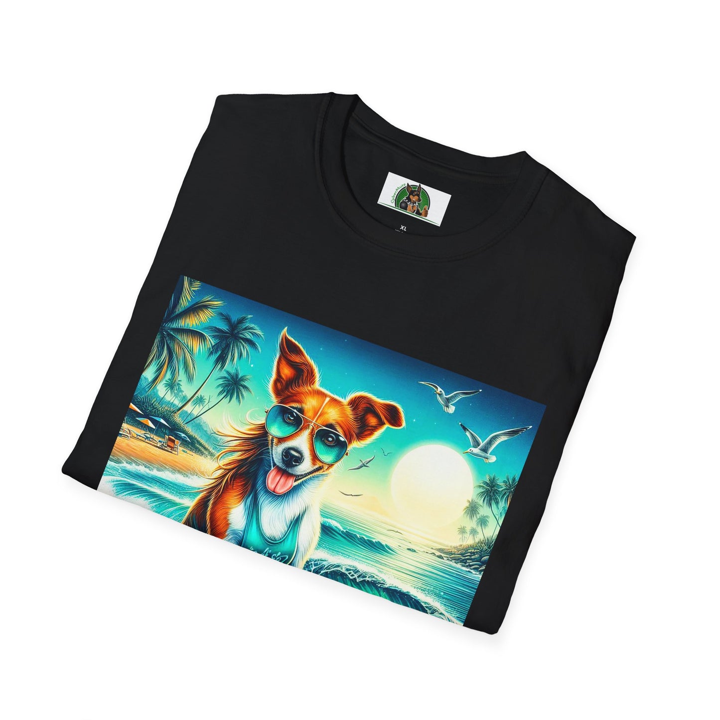 Jack Russell Surfer W/Shades