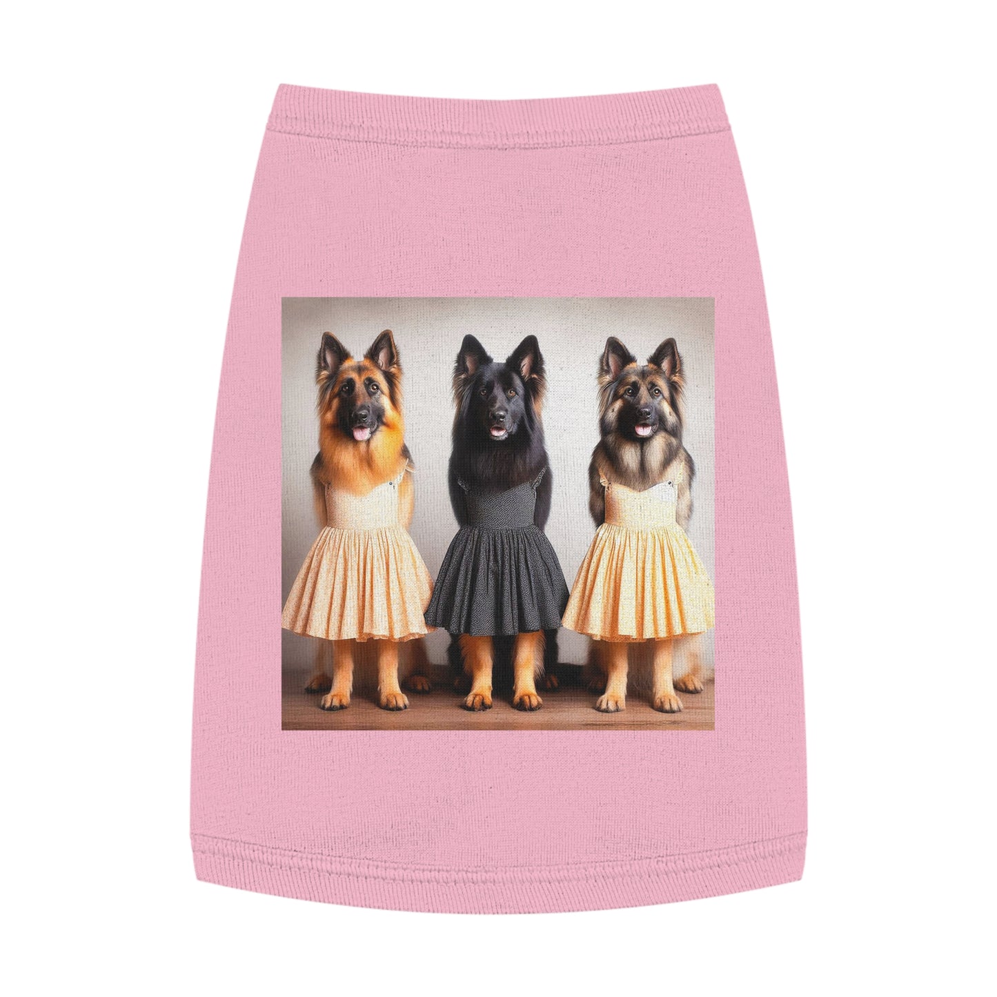 Pet Tank Top German Shepherd Pets Printify M Pink