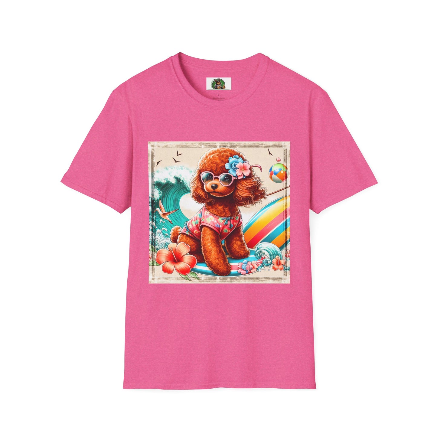 Poodle T-Shirt Printify S Heather Heliconia