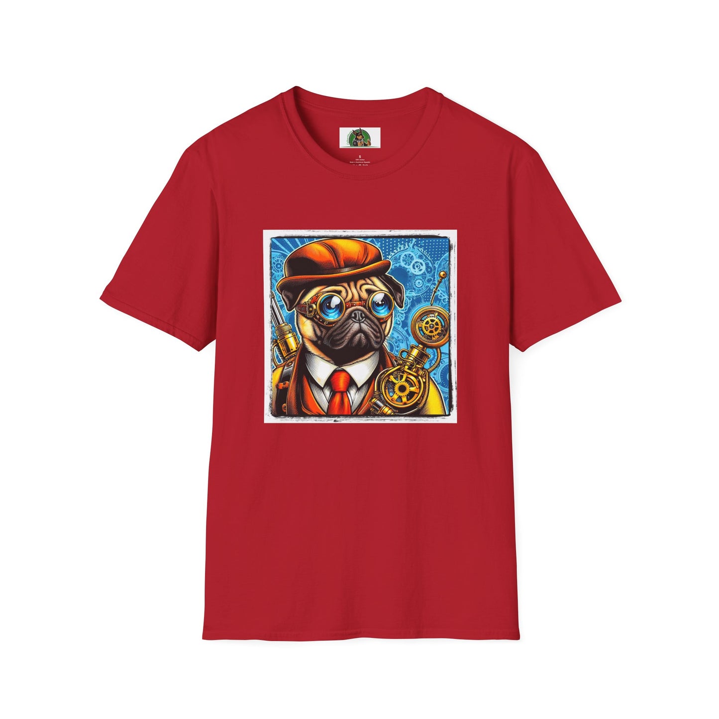 Pugs T-Shirt Printify S Cherry Red 