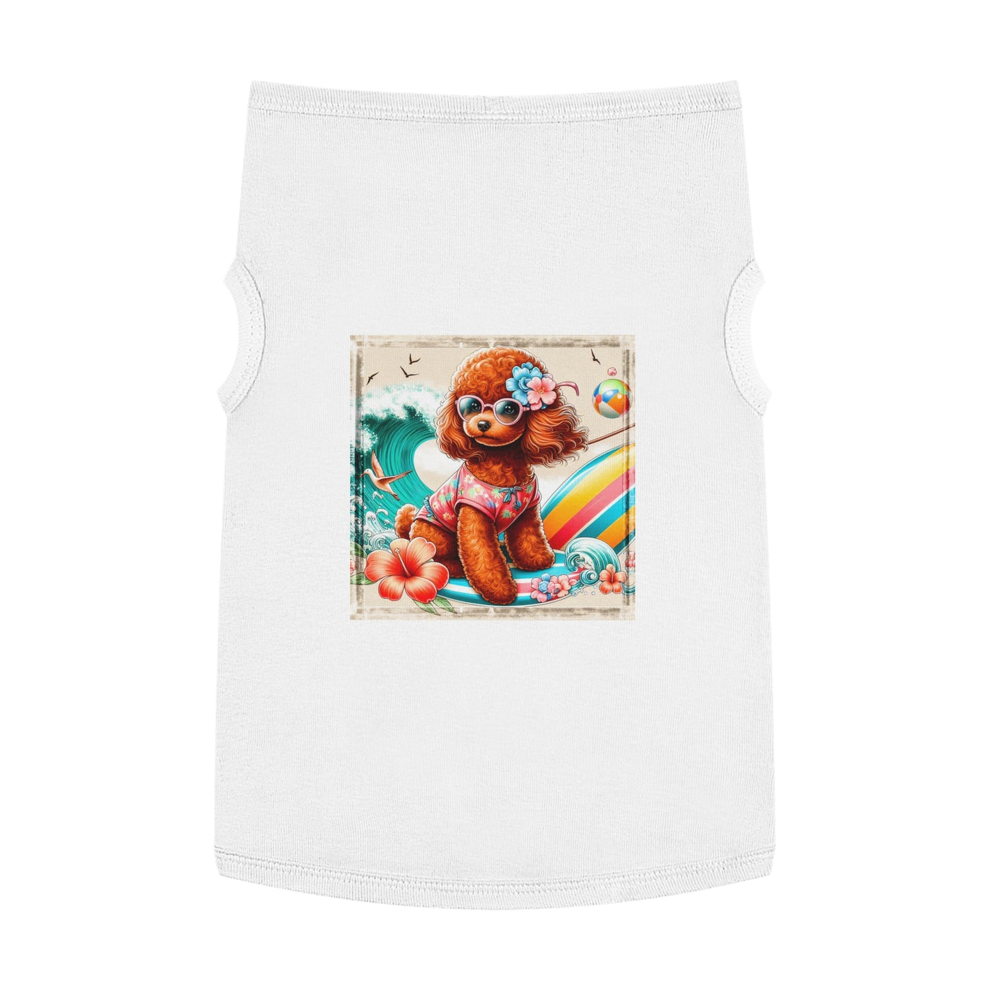 Pet Tank Top Poodle Pets Printify   