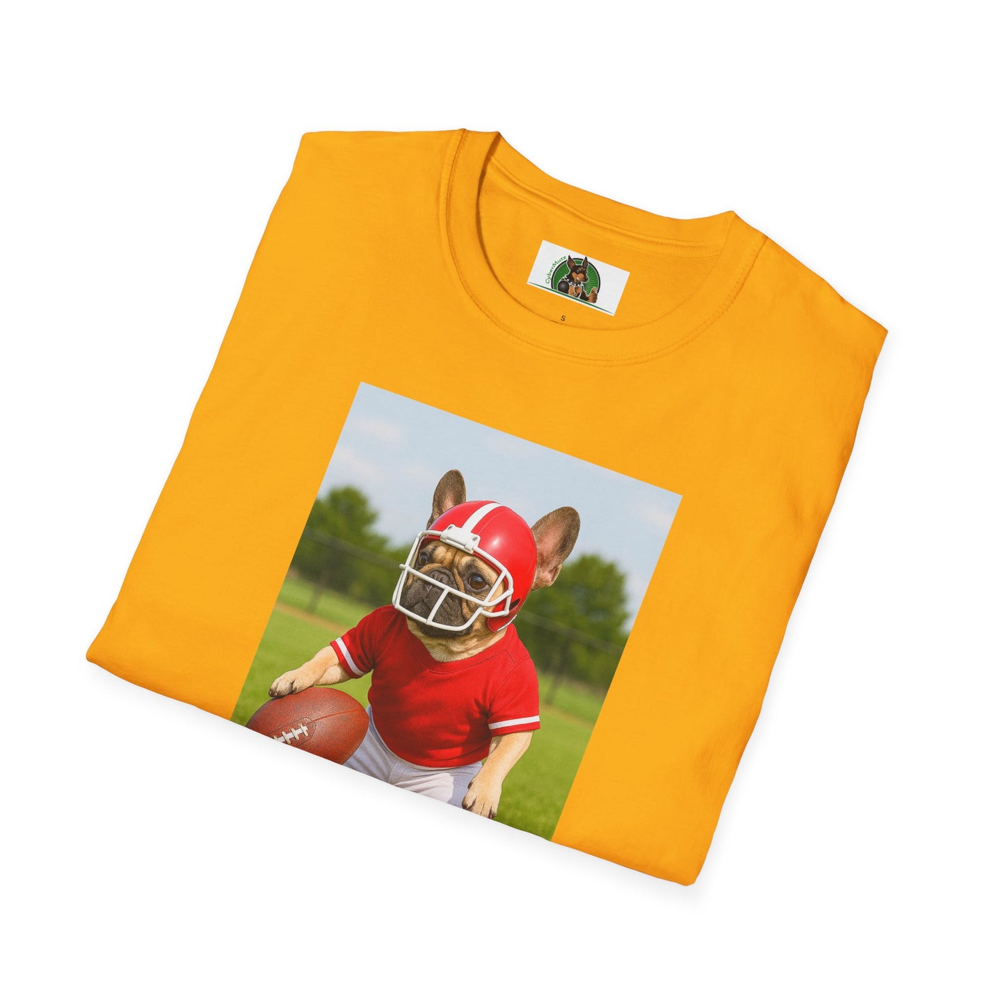Sports Football French Bulldog T-Shirt