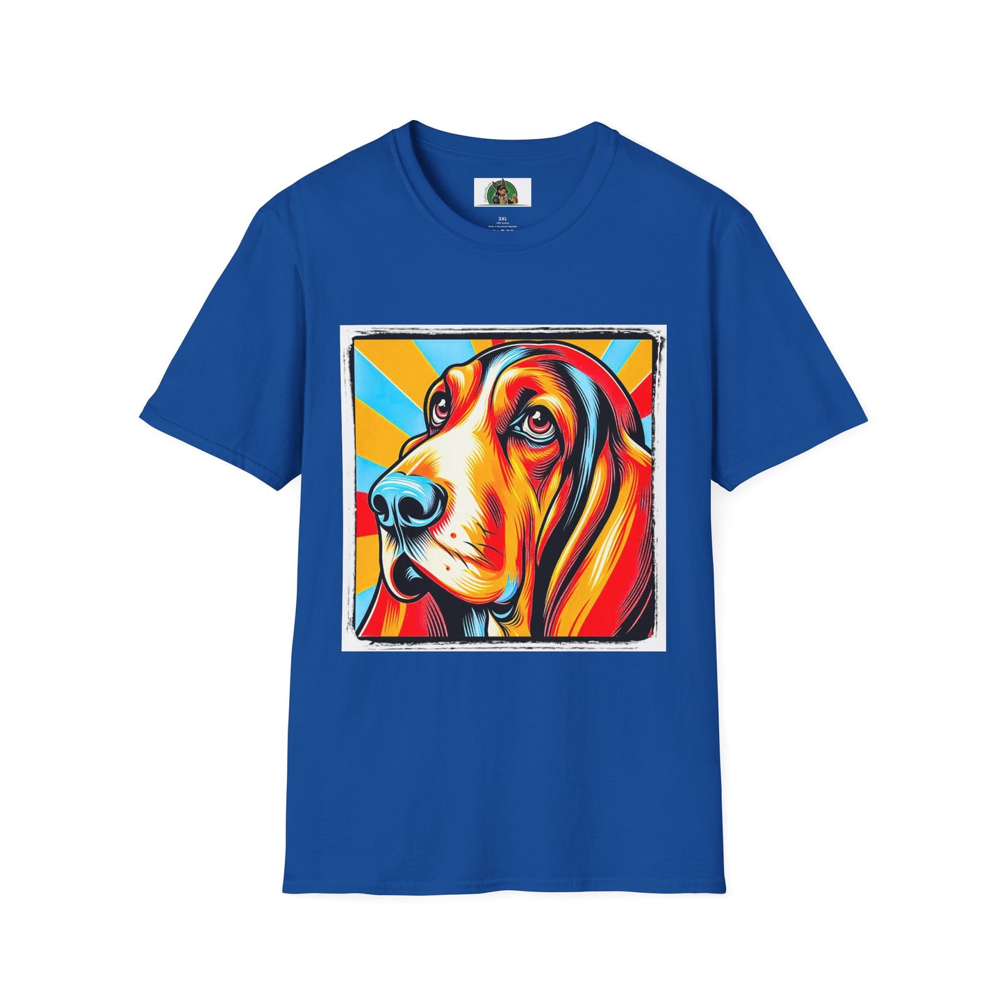 Basset Hound Pop Art 2 T-Shirt Printify XS Royal 