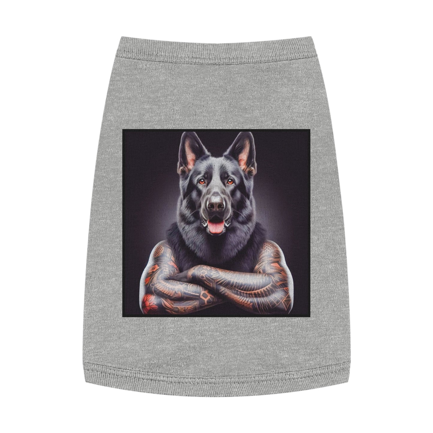 Pet Tank Top German Shepherd Pets Printify M Heather 