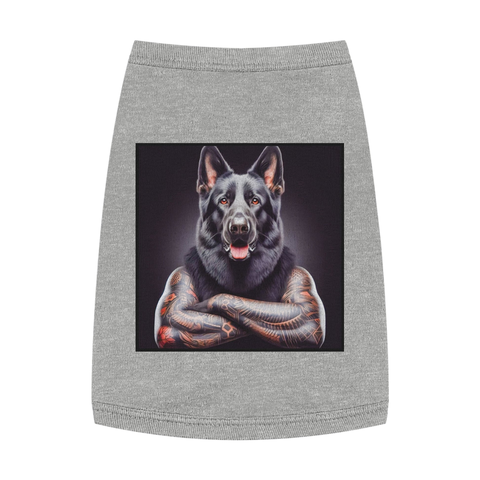 Pet Tank Top German Shepherd Pets Printify M Heather 