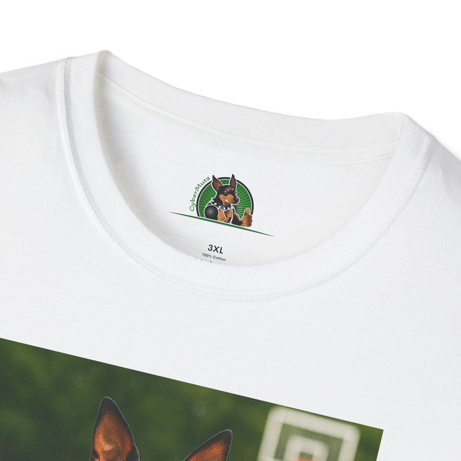Miniature Pinscher (Min Pin) Basketball T-Shirt — Dog Lover Sports Tee T-Shirt Printify