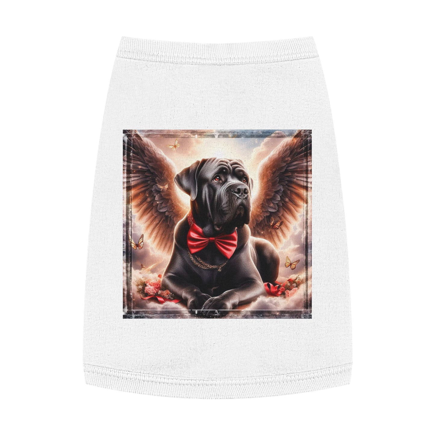 Pet Tank Top Cane Corso Angel Pets Printify M White 