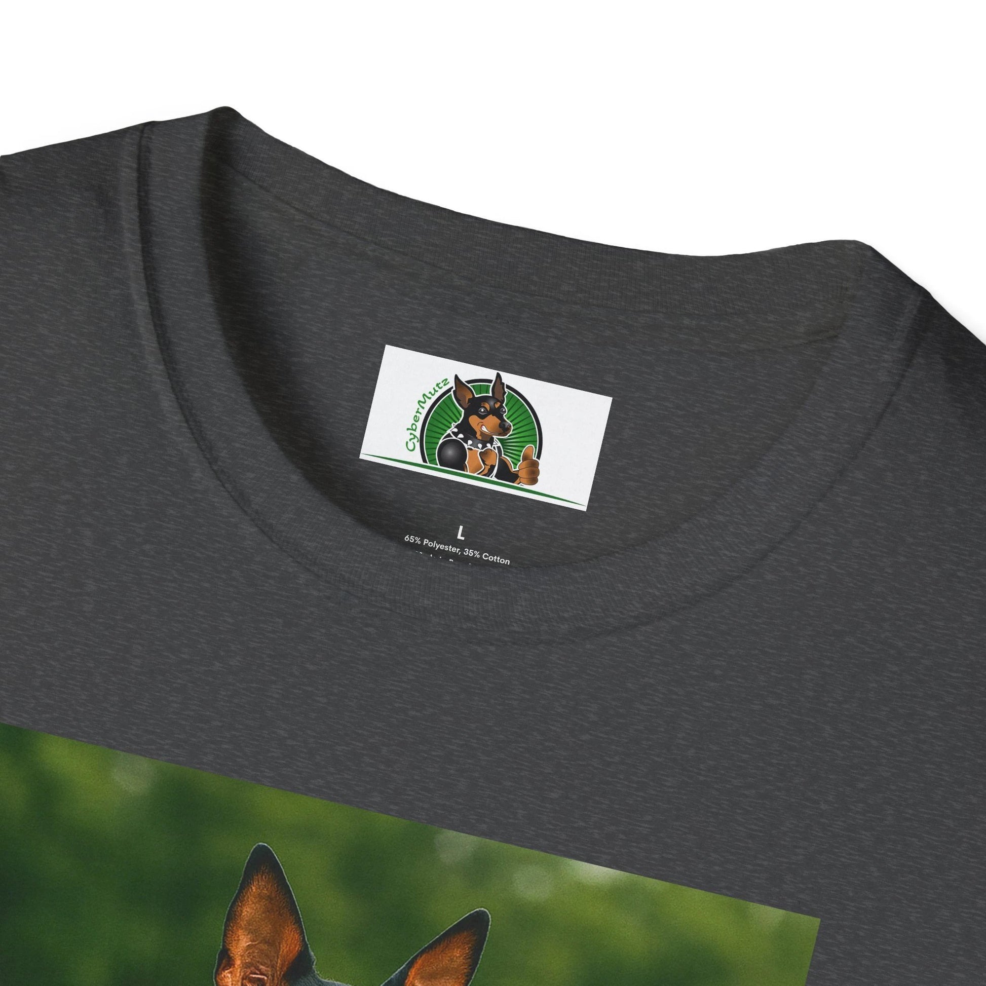 Min Pin Baseball Tee — Miniature Pinscher Dog Lover Sports T-Shirt T-Shirt Printify