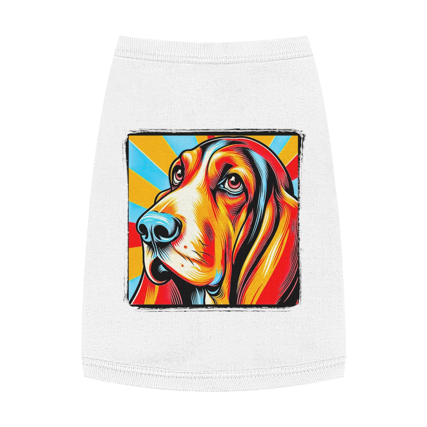 Pet Tank Top Basset Hound Pets Printify M White