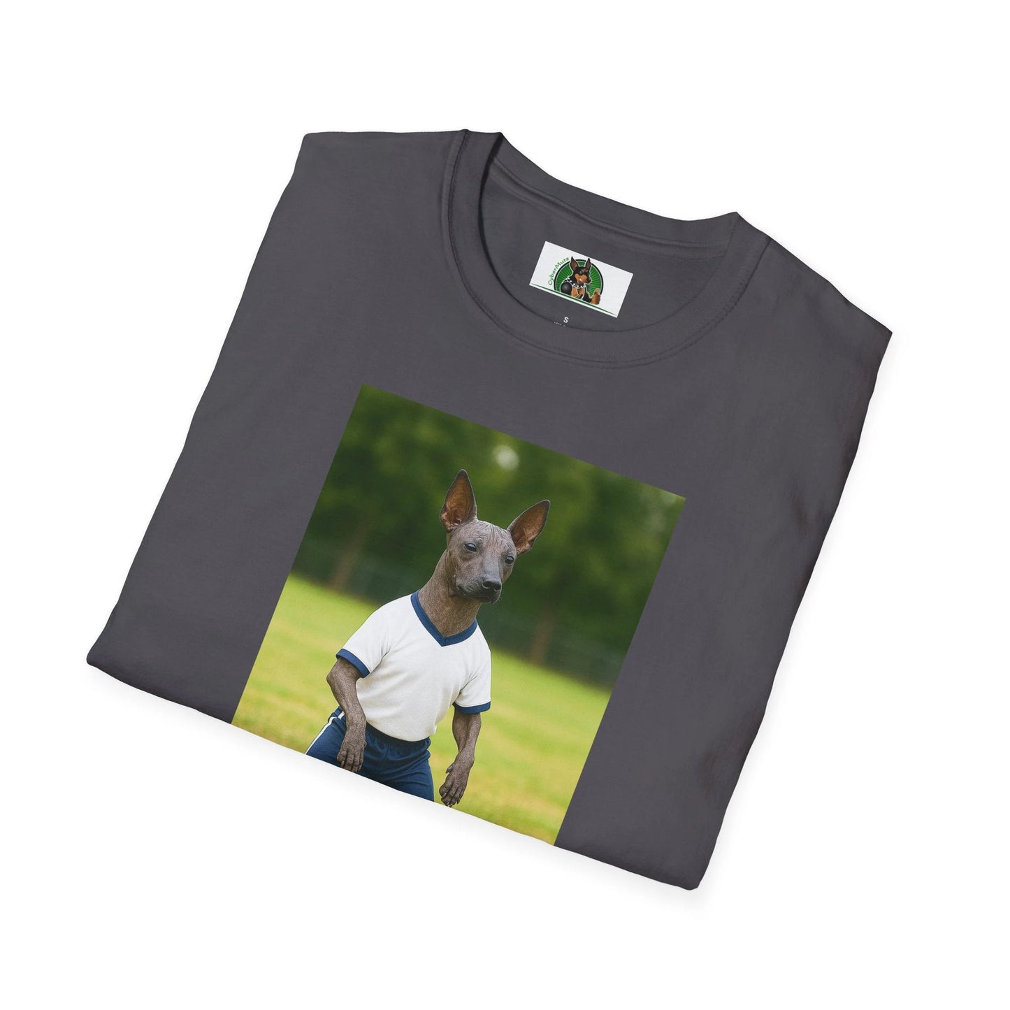 Mexican Hairless Dog Soccer T-Shirt — Dog Lover Sports Tee T-Shirt Printify
