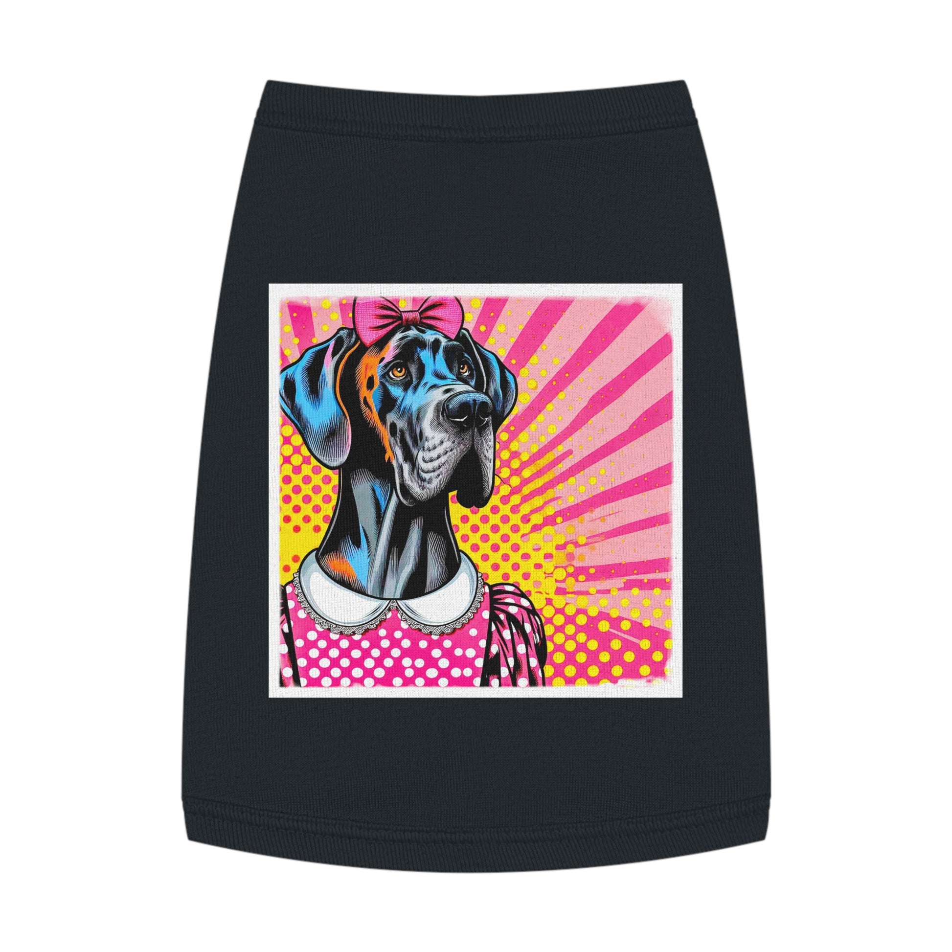 Pet Tank Top Great Dane Pets Printify M Black