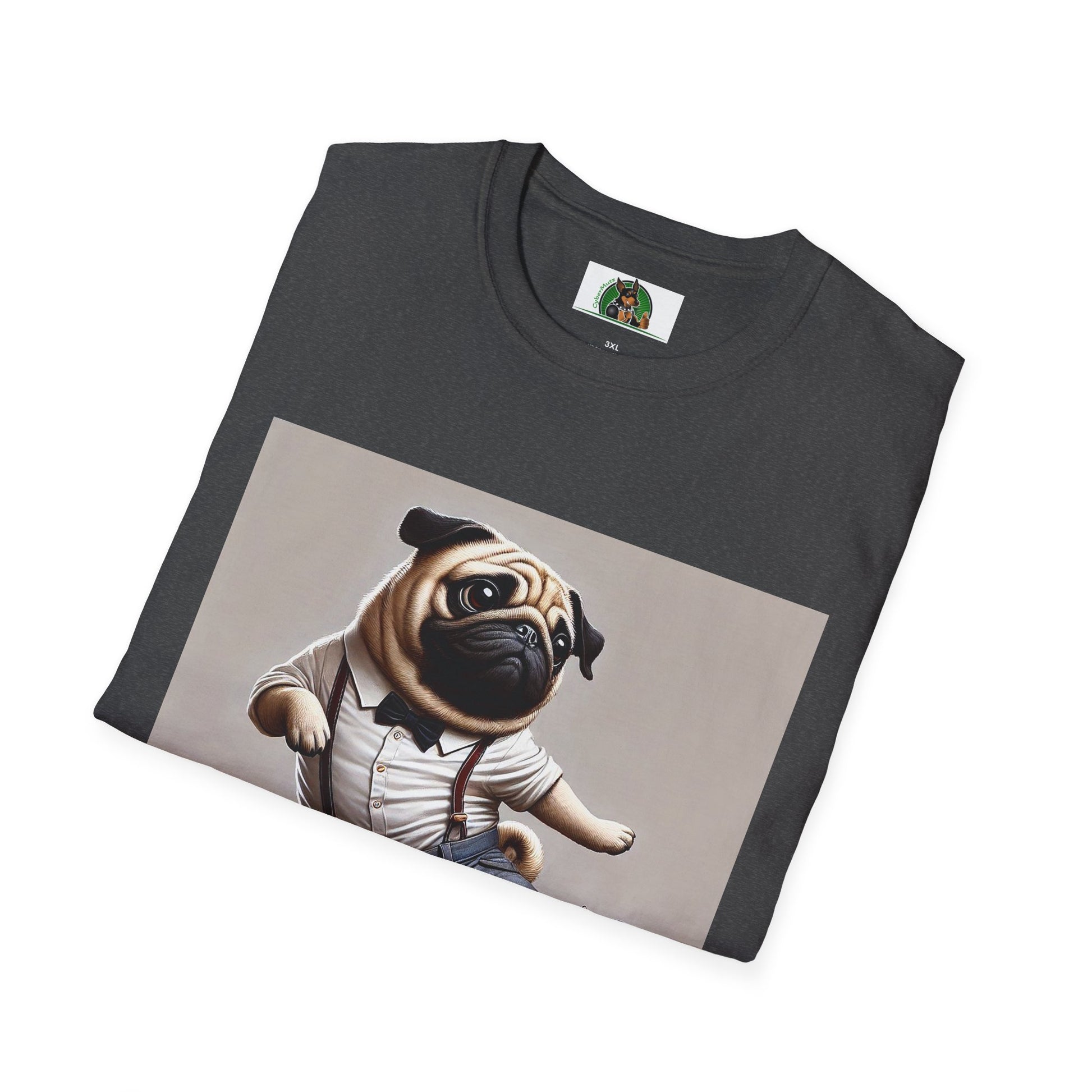 Dancing Pug T-Shirt T-Shirt Printify