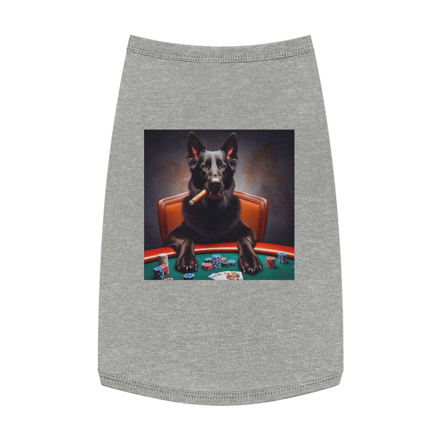 Pet Tank Top German Shepherd Pets Printify L Heather 