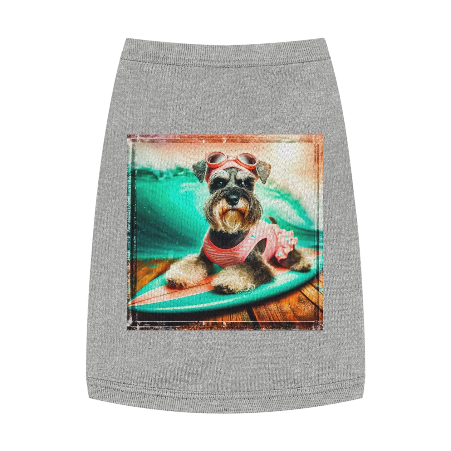 Pet Tank Top Miniature Schnauzer Pets Printify M Heather 