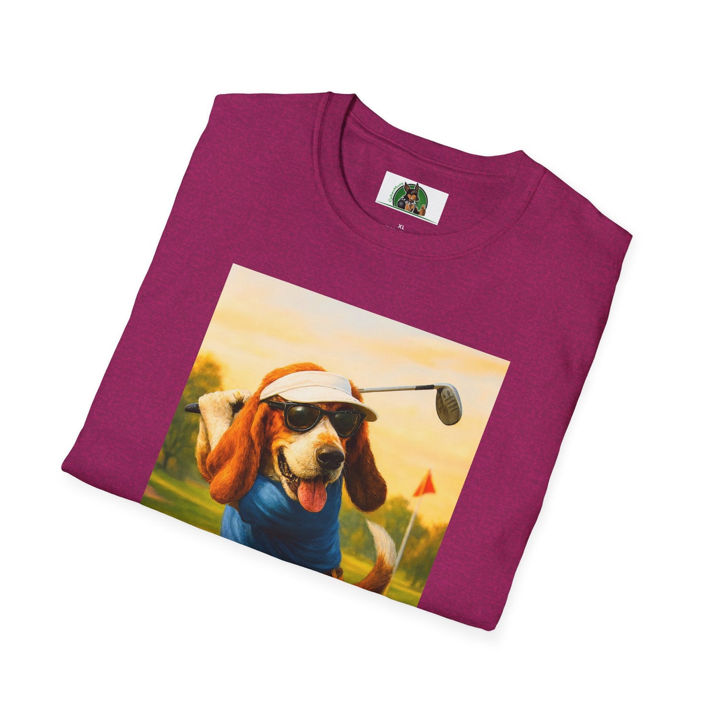Sports Bassett Hound Dog Golf Unisex T-Shirt