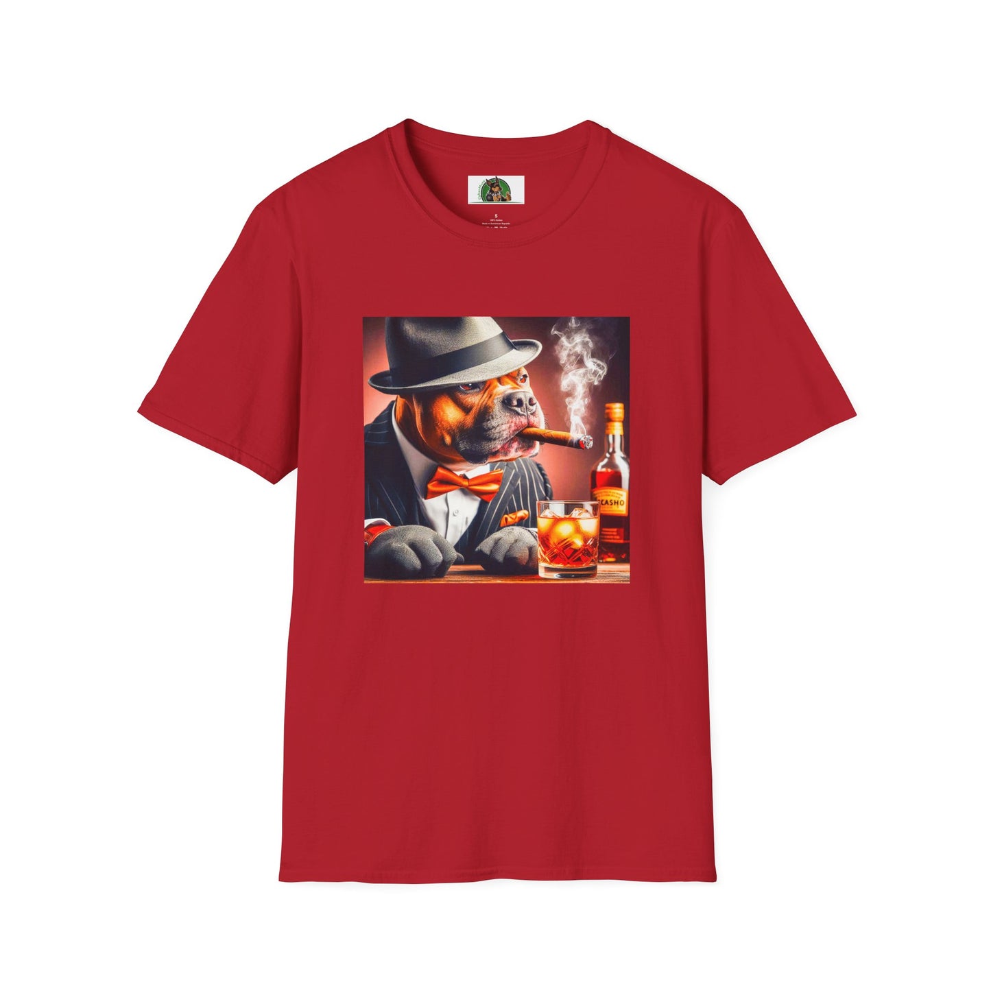 Pit Bull T-Shirt Printify S Cherry Red