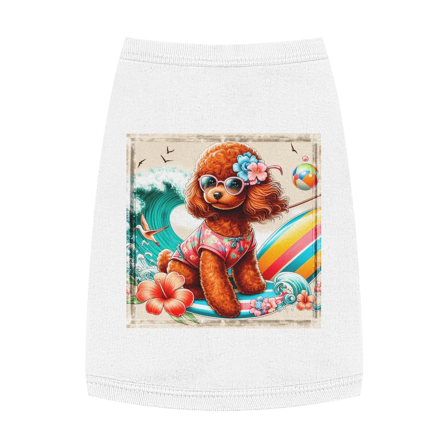 Pet Tank Top Poodle Pets Printify   