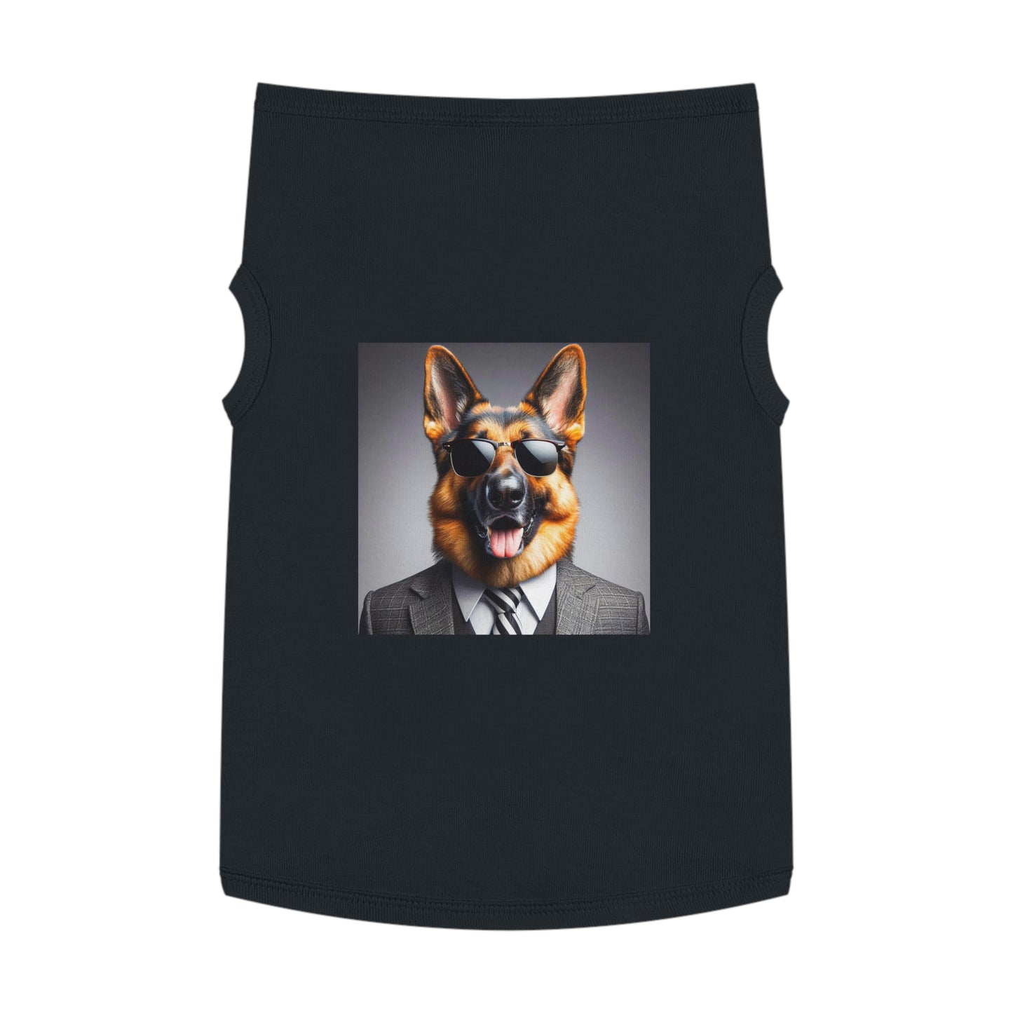 Pet Tank Top German Shepherd Pets Printify XL Black 