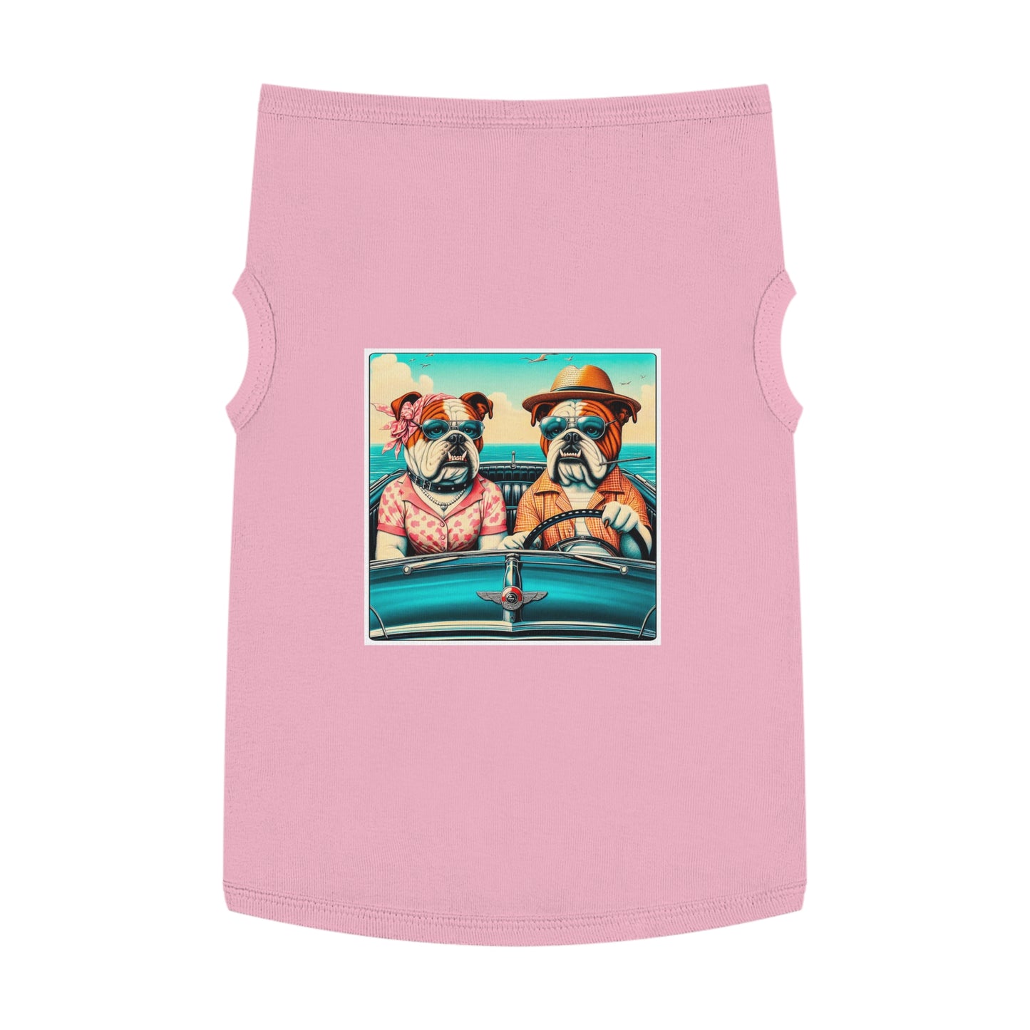 Wacky Pet Tank Top Bulldog Pets Printify XL Pink 