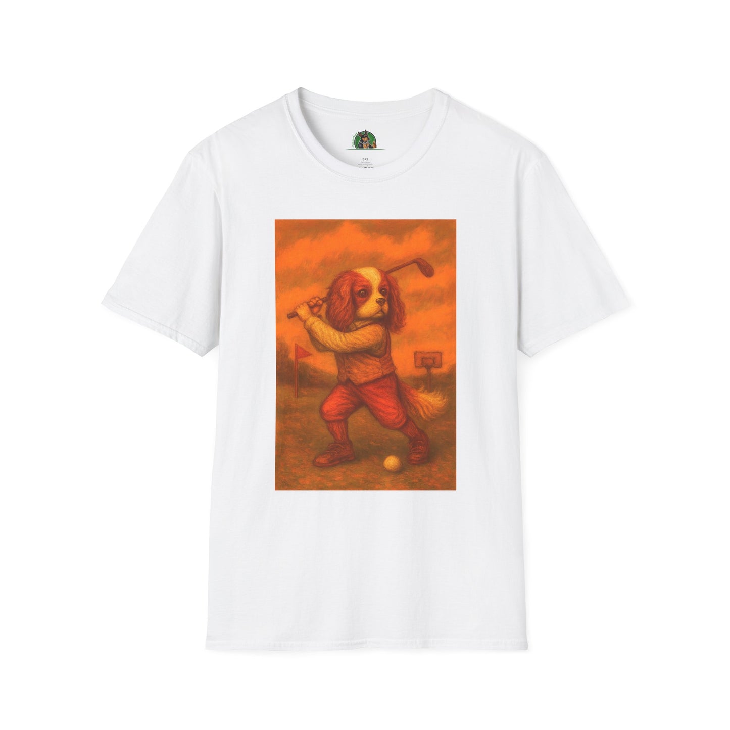 Dog Sports Soccer Unisex T-Shirt - Cavalier King Charles T-Shirt Printify White XS