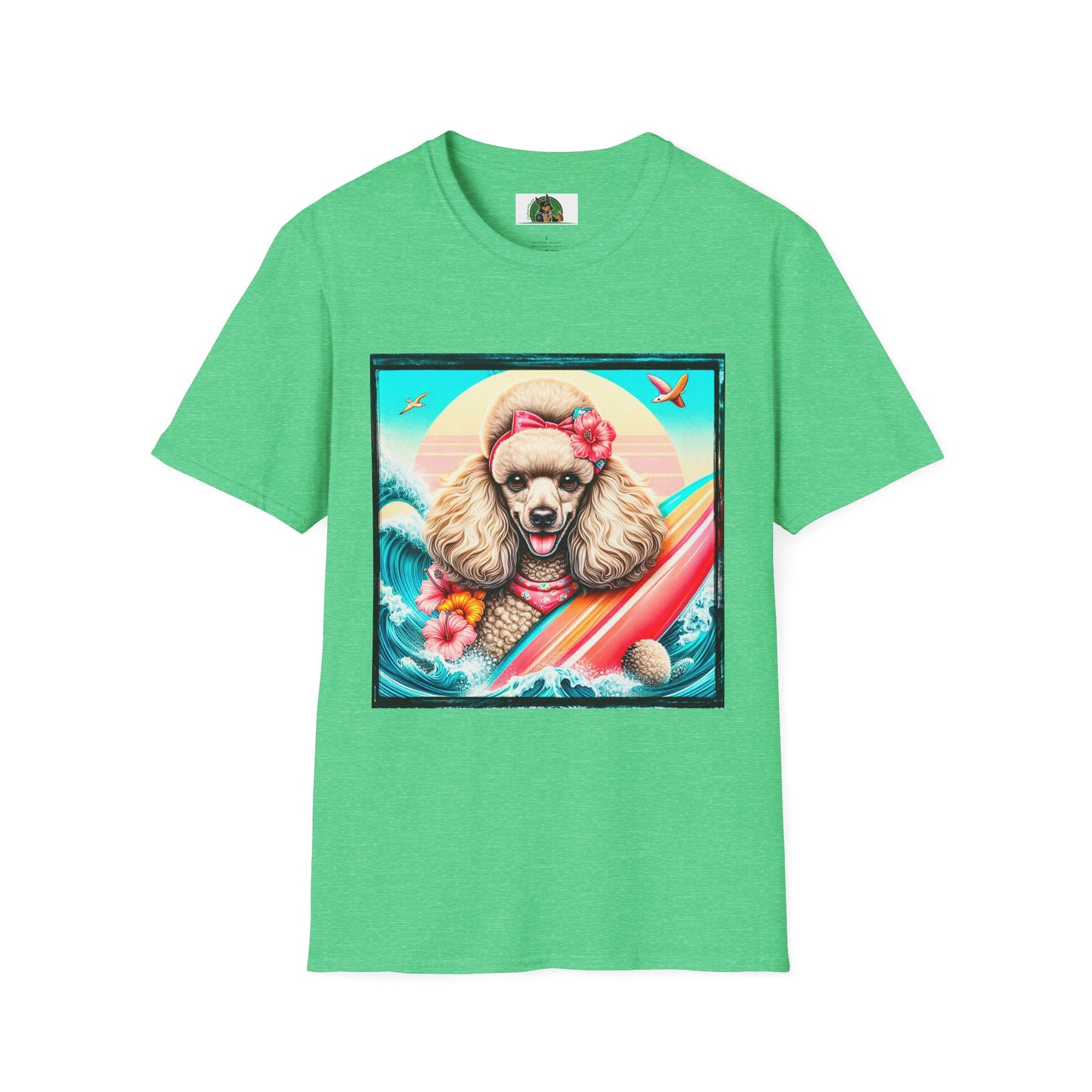 Poodle T-Shirt Printify S Heather Irish Green