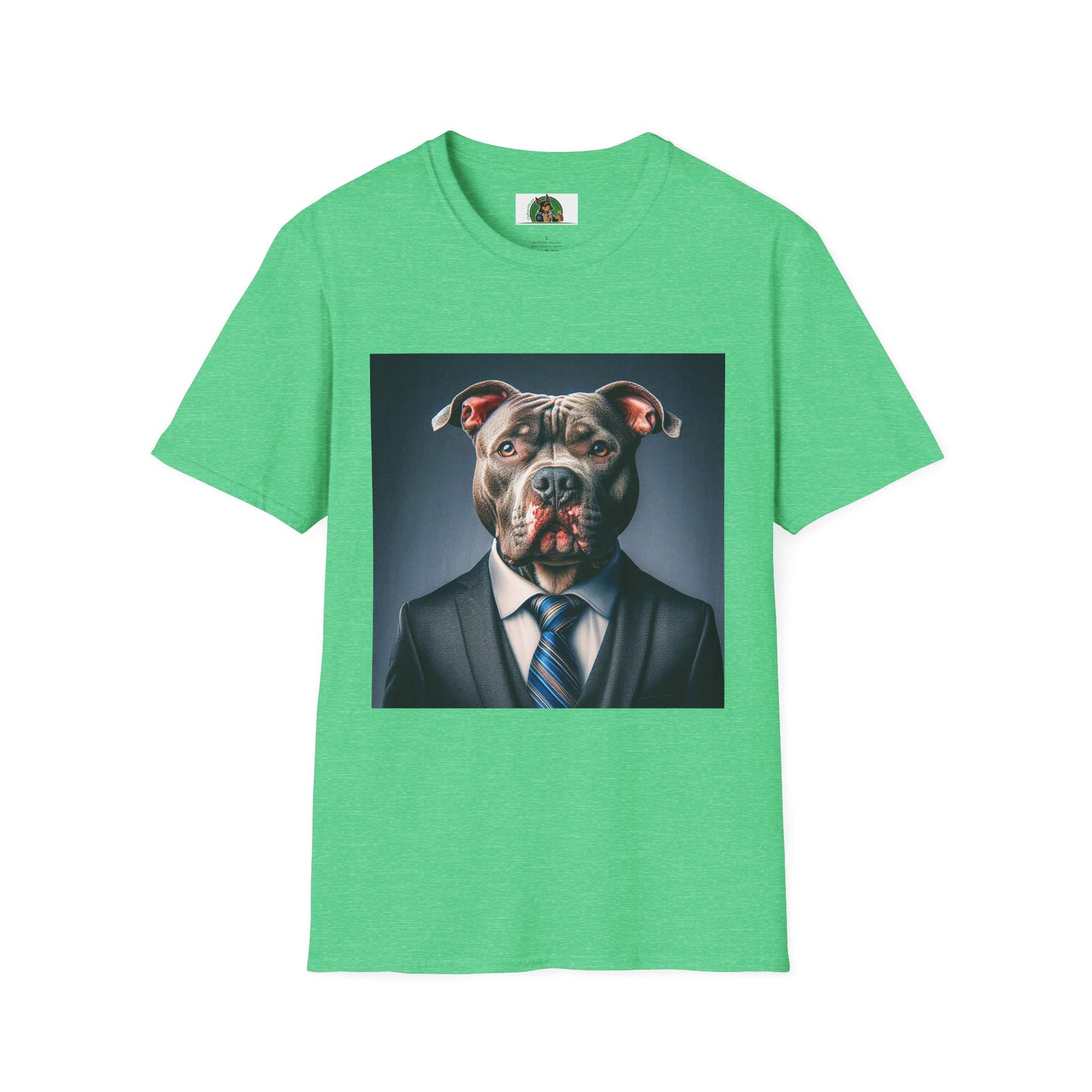 Pit Bull T-Shirt Printify S Heather Irish Green