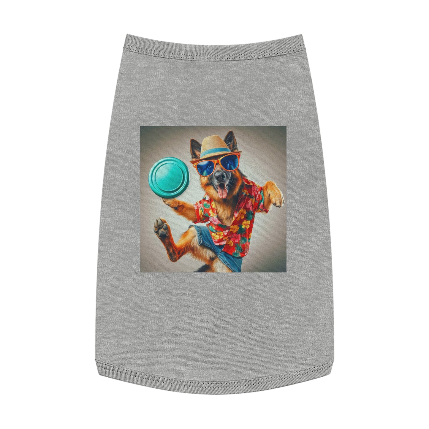 Pet Tank Top German Shepherd Pets Printify L Heather 