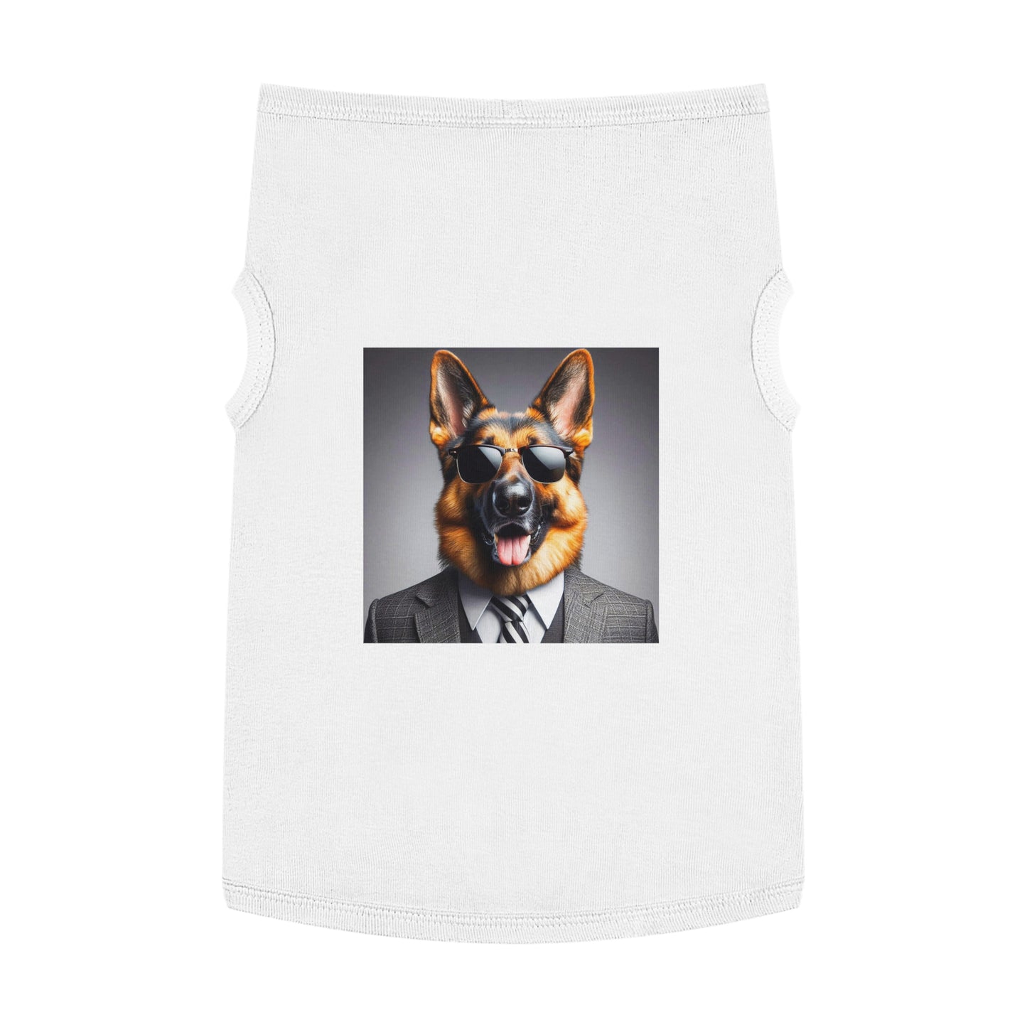 Pet Tank Top German Shepherd Pets Printify XL White 