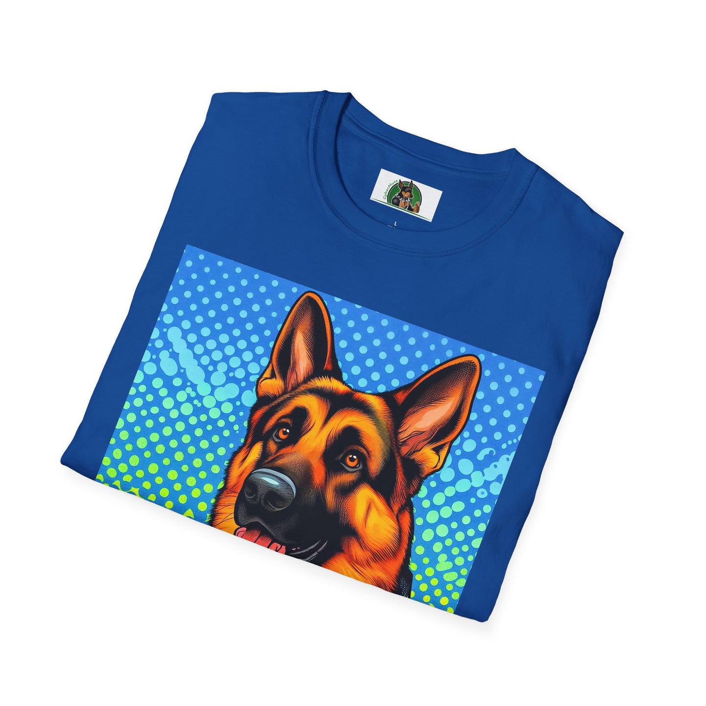 German Shepherd. Colorful cutie shirt T-Shirt Printify