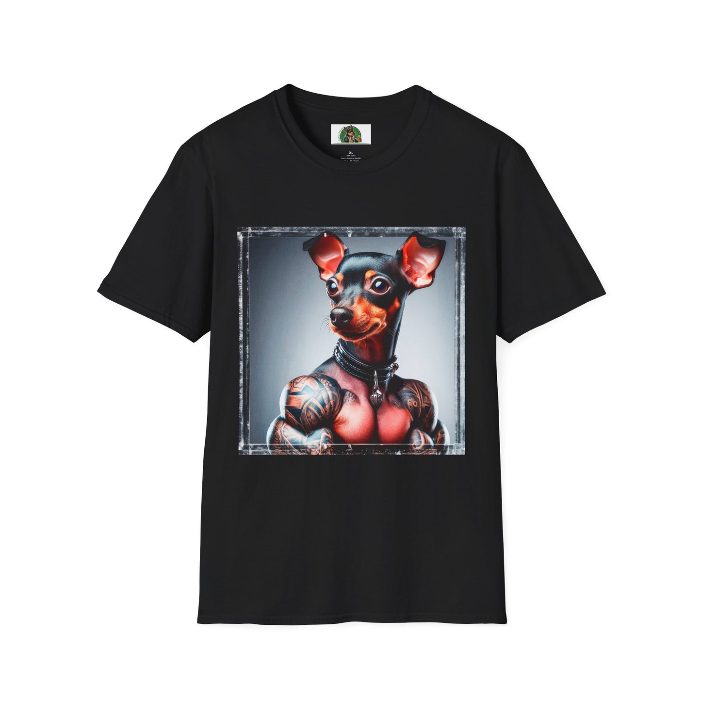 Min Pin T-Shirt T-Shirt Printify XS Black