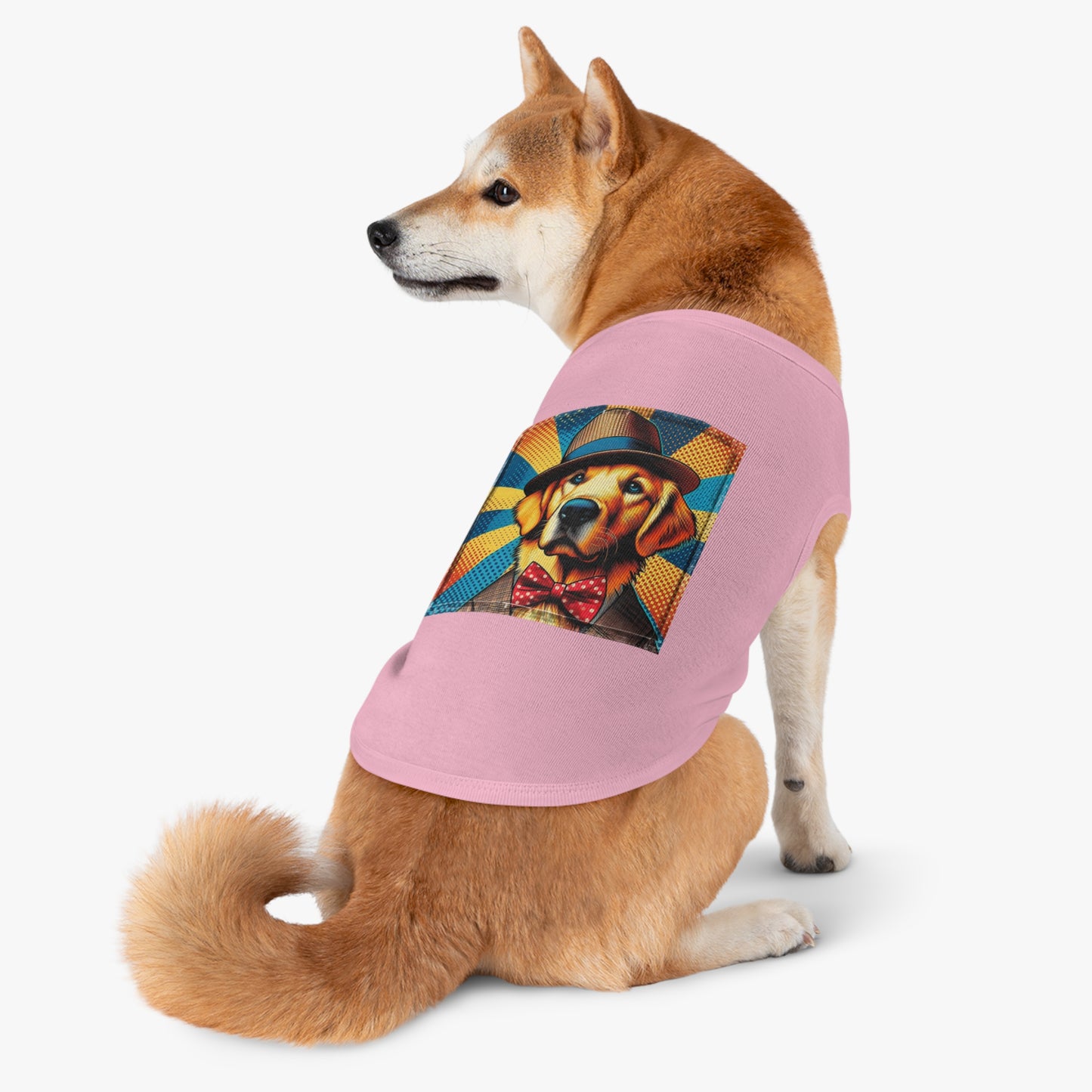 Golden Retriever pet tank top Pets Printify   