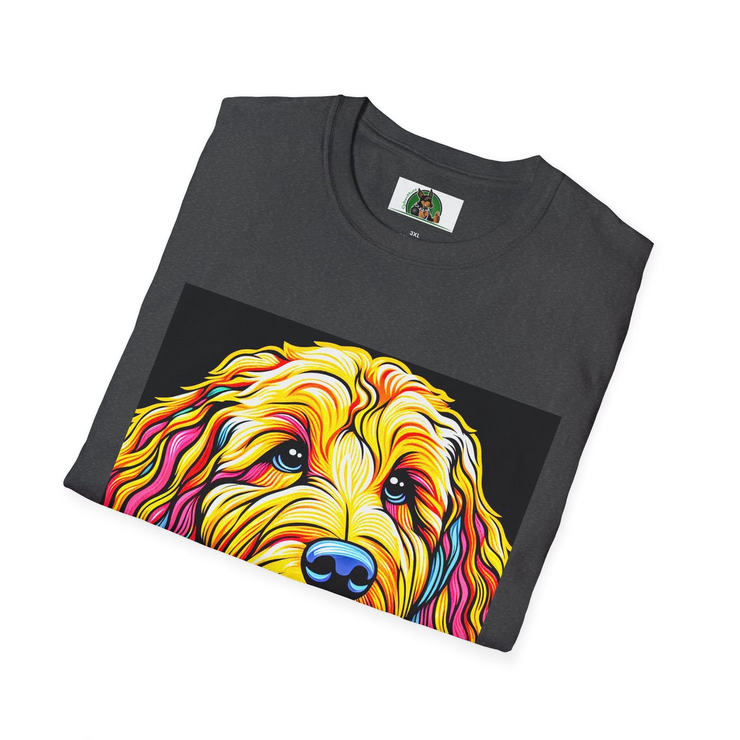 Golden Doodle pretty colors t shirt T-Shirt Printify