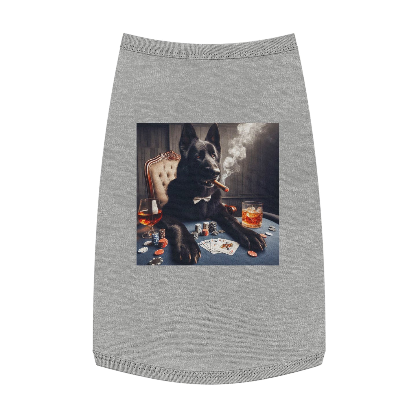 Pet Tank Top German Shepherd Pets Printify L Heather 