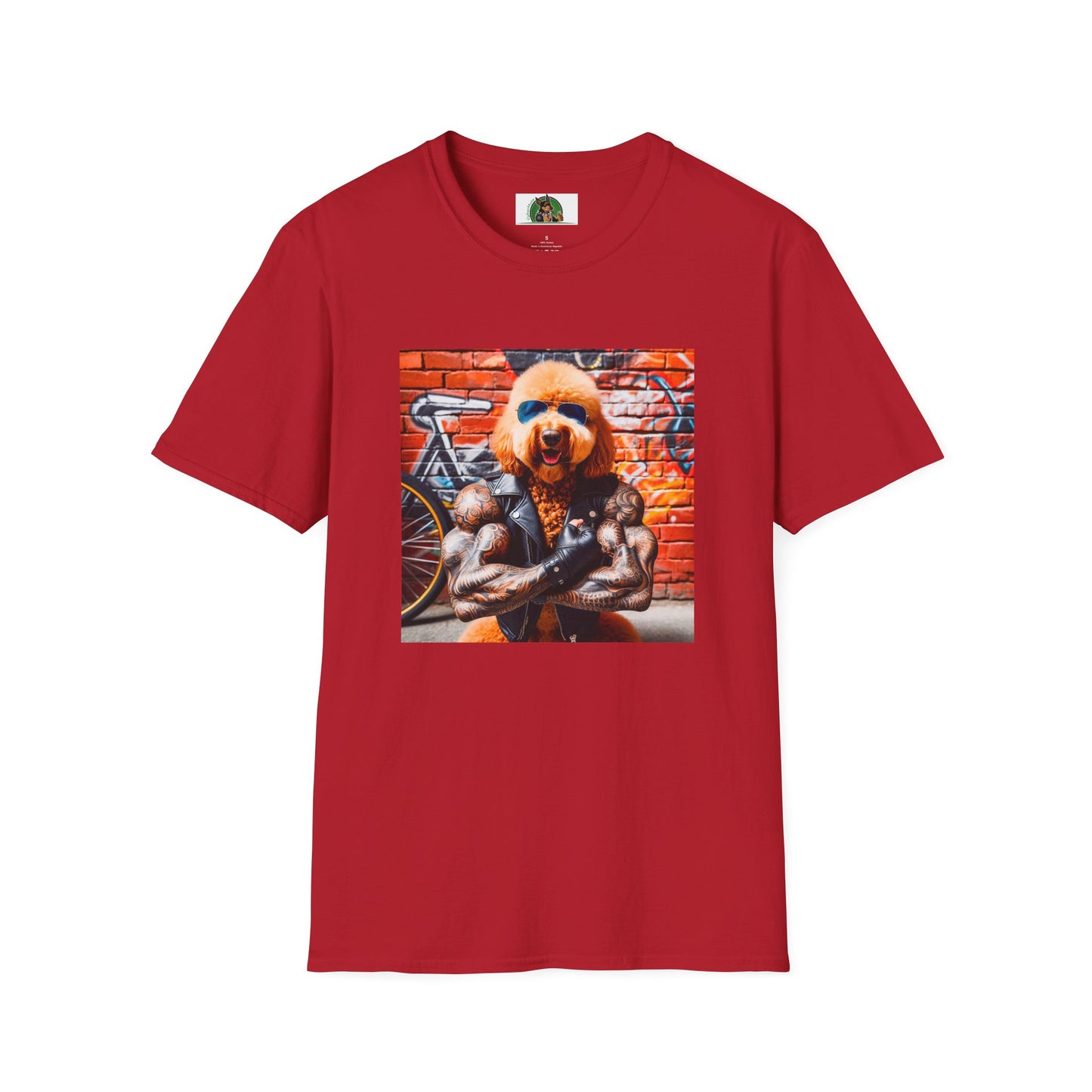 Golden Doodle T-Shirt Printify S Cherry Red