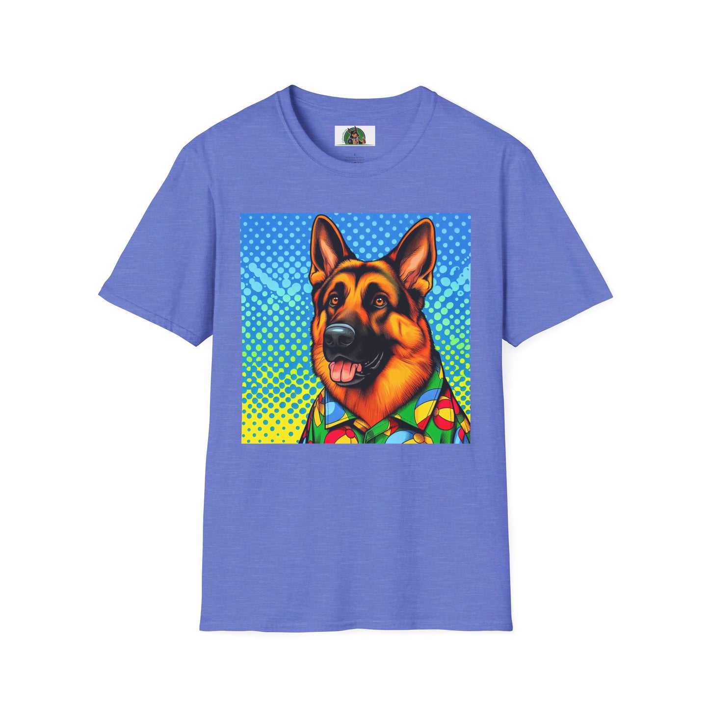 German Shepherd T-Shirt Printify Heather Royal S 